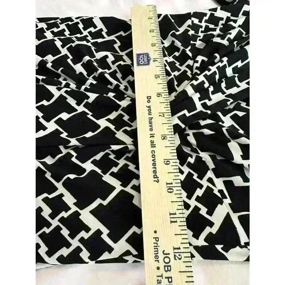 White House Black Market Houndstooth Knit Dress | Women's Size 00 - 3/4 Sleeve - Picture 7 of 8